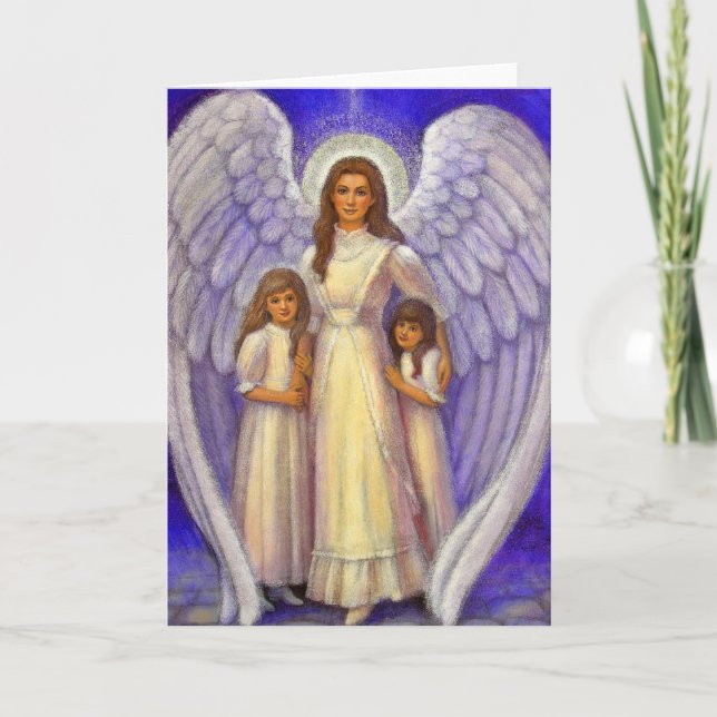 Guardian Angel Greeting Card (Front)
