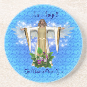 Guardian Angel Inspirational Drink Coaster