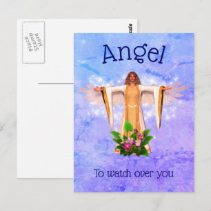 Guardian Angel Inspirational Postcard
