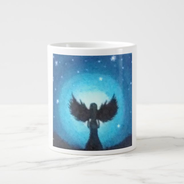 Guardian Angel Large Coffee Mug (Front)