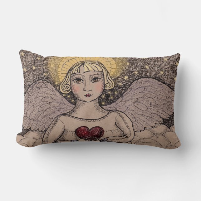 Guardian Angel Lumbar Cushion (Front)