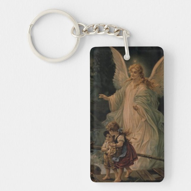 Guardian Angel Magnet Key Ring (Front)