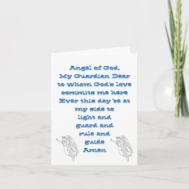 Guardian Angel Notecard (Front)
