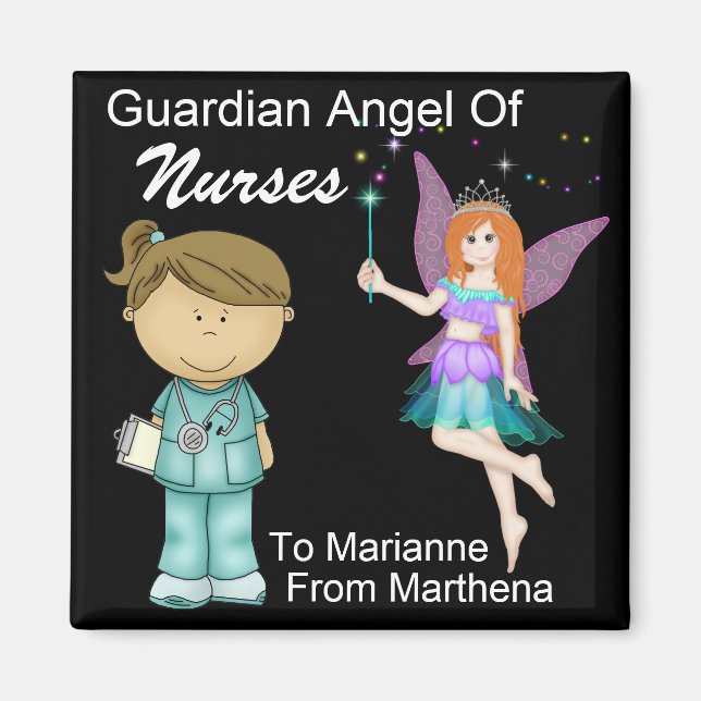 Guardian Angel of Doctors and Nurses by SRF Magnet (Front)