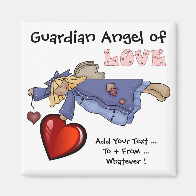 Guardian Angel of Love by SRF Magnet (Front)