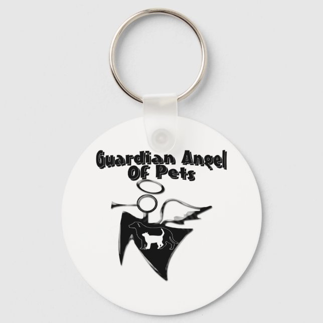 Guardian Angel Of Pets Key Ring (Front)