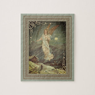 Guardian Angel Over The Town Jigsaw Puzzle