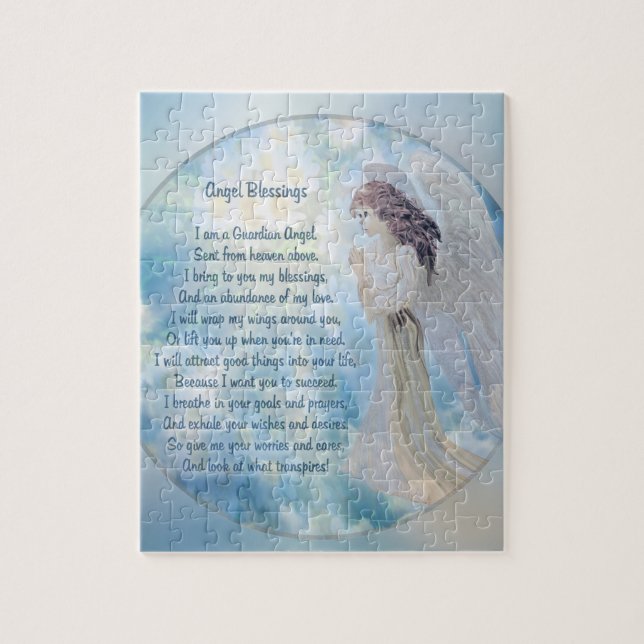 Guardian Angel, Poem Jigsaw Puzzle (Vertical)