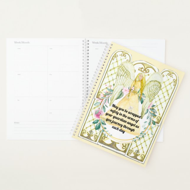 Guardian angel poem to daughter from mother peach planner (Display)