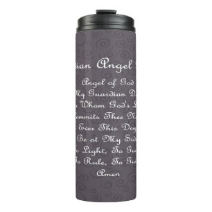 Guardian Angel Prayer Charcoal Thermal Tumbler