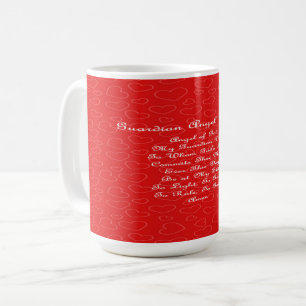 Guardian Angel Prayer Hearts Coffee Mug