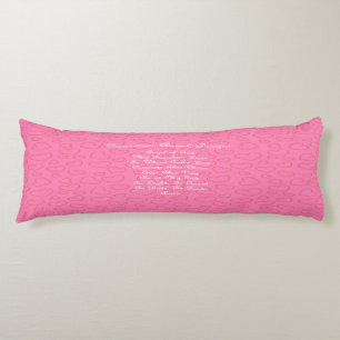 Guardian Angel Prayer Pink Body Cushion