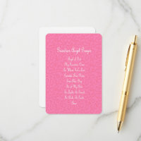 Guardian Angel Prayer Pink