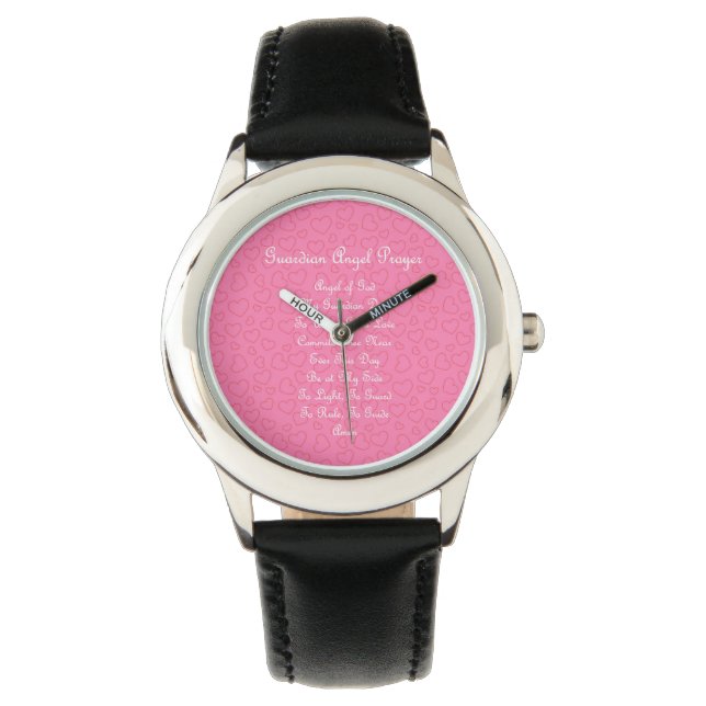 Guardian Angel Prayer Pink Watch (Front)