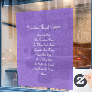 Guardian Angel Prayer Purple