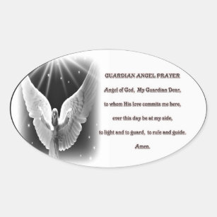 Guardian Angel prayer Sticker