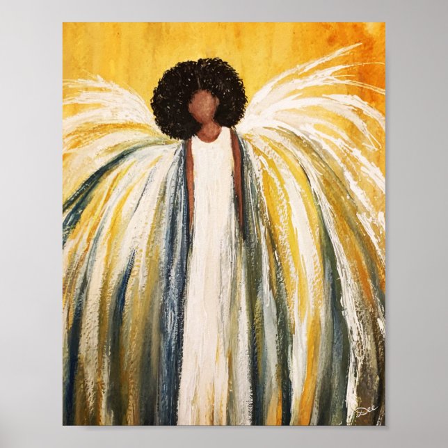 Guardian Angel Premium Canvas Gloss Poster (8x10) (Front)