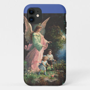 Guardian angel protecting children near a ledge Case-Mate iPhone case