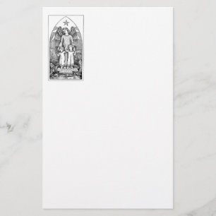 Guardian Angel Protecting Children Stationery