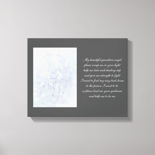 Guardian Angel recovery Canvas Print (Front)