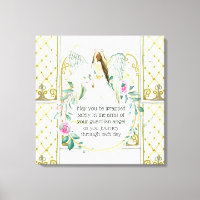 Guardian angel rose wreath windows girls quote