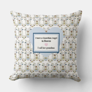 Guardian Angel Throw Pillow, Square Cushion