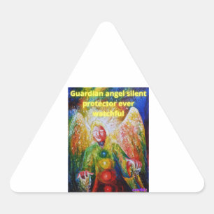 Guardian angel triangle sticker