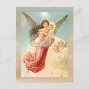 Guardian Angel with Children Postcard