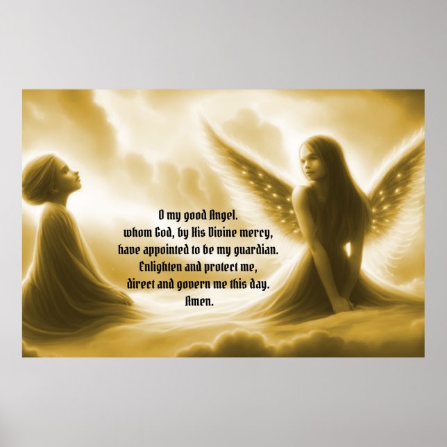 Guardian Angel with Prayer Poster (Front)