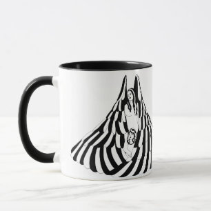 Guardian Angel Woman with little girl Art  Mug