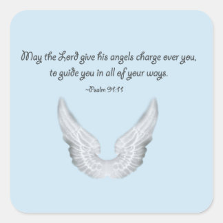 guardian angels square sticker