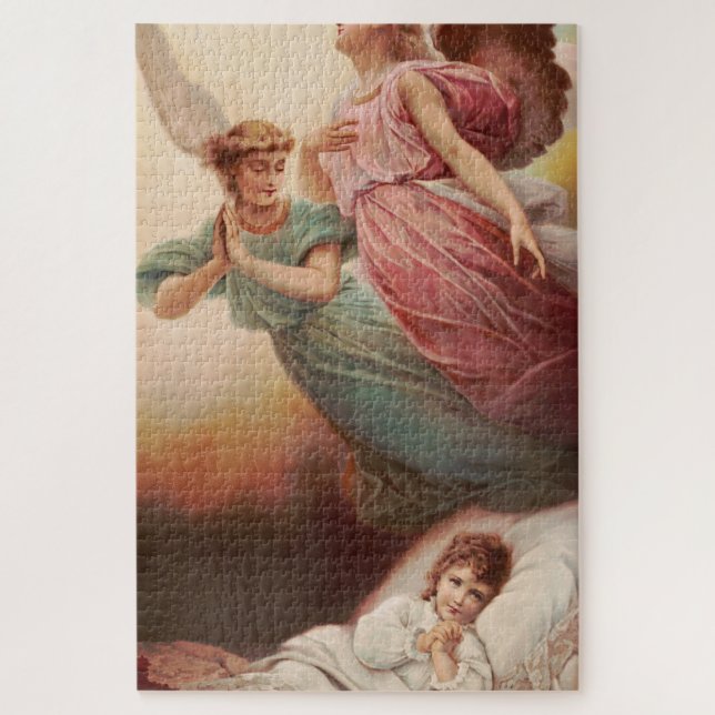 Guardian angels with child jigsaw puzzle (Vertical)