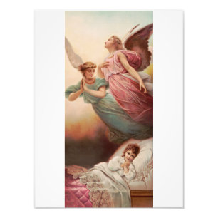 Guardian angels with child photo print