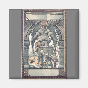Guardian angels with Jesus child Magnet