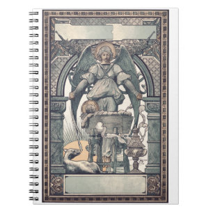 Guardian angels with Jesus child Notebook
