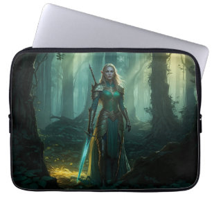 Guardian Elf of the Enchanted Realm Laptop Sleeve