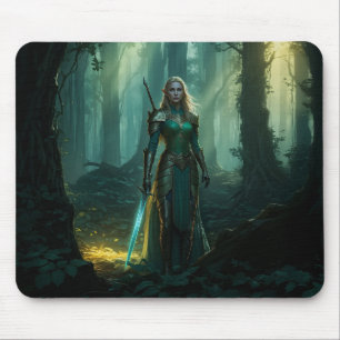 Guardian Elf of the Enchanted Realm Mouse Pad