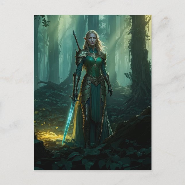 Guardian Elf of the Enchanted Realm Postcard (Front)