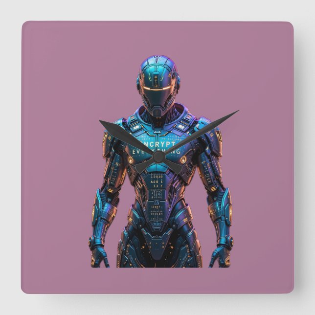 Guardian Encrypt Everything Square Wall Clock (Front)