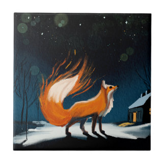 Guardian Fox Ceramic Tile