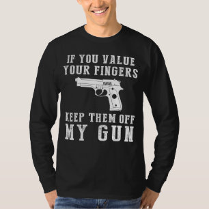 Guardian of Giggles - Keep Off My Gun Funny Tee & 