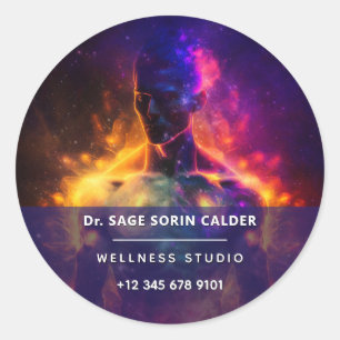 Guardian of Peace   Luminous Human Classic Round Sticker