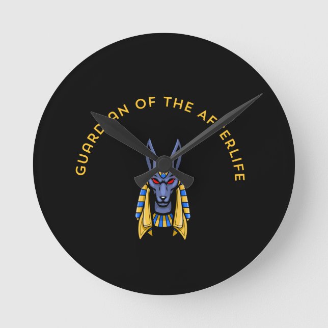 Guardian of the Afterlife Round Clock (Front)