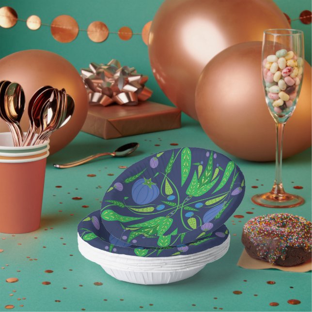 Guardian Of The Blueberries Paper Bowl Plate (Multi)