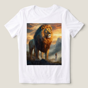 Guardian of the Golden Realm – Majestic Lion Fanta Tri-Blend Shirt