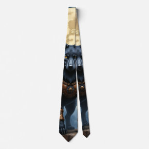 Guardian of the Moon – The Black Winged Wolf Tie