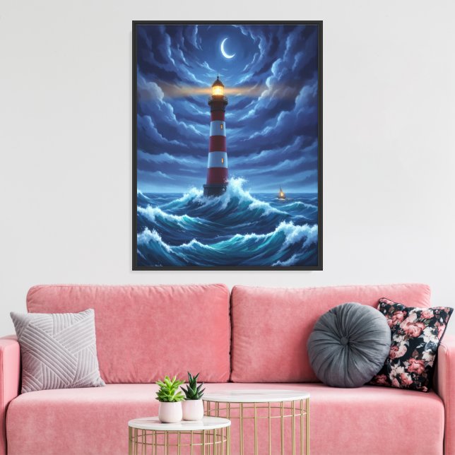 Guardian of the Night Canvas Print (Insitu(LivingRoom))