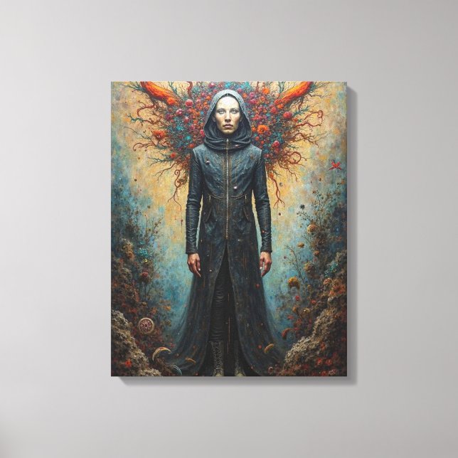Guardian of the Phoenix Realm Canvas Print (Front)