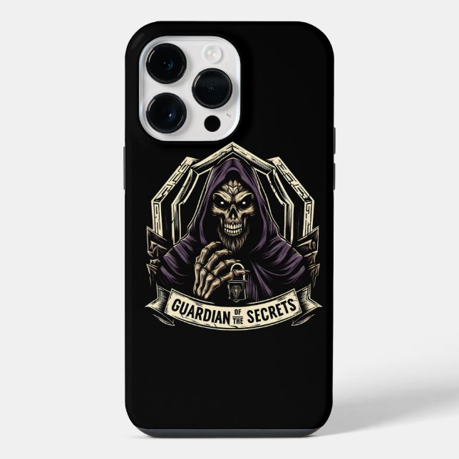 Guardian of the Secrets -  Sinister Crypt Keeper iPhone Case (Back)