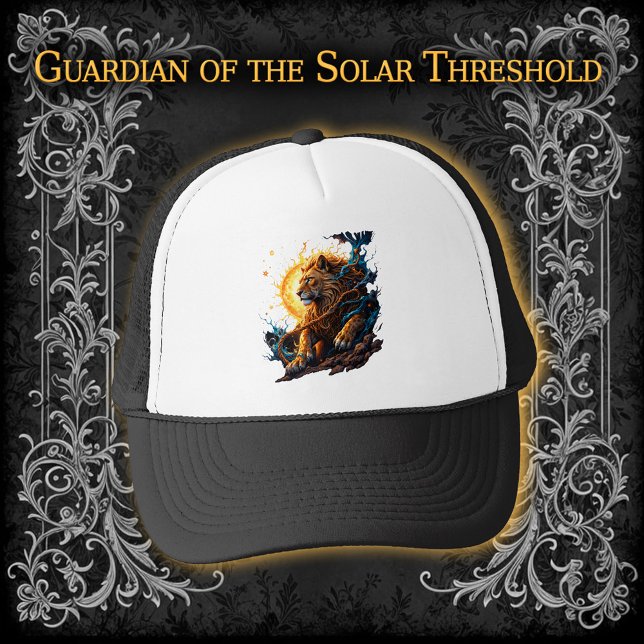 Guardian of the Solar Threshold – Lion of Balance  Trucker Hat (Creator Uploaded)